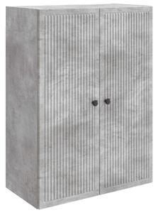 Fali szekrény Betonszürke 66 x 34,5 x 90 cm Szerelt Fa