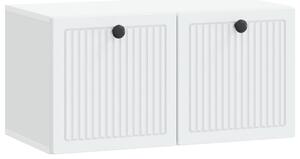 Fali TV szekrény Fehér 59,5 x 31 x 30 cm Szerelt Fa