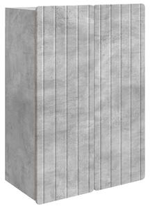 Fali szekrény Betonszürke 66 x 34,5 x 92 cm Szerelt Fa