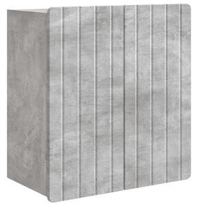 Fali szekrény Betonszürke 59 x 31 x 64 cm Szerelt Fa