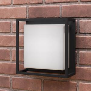 Lucande LED kültéri fali világítás Ilirian, antracit, alumínium, 25 cm, Fekete, Alumínium, Modern
