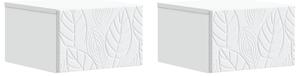 VidaXL Fali oldaltábla 2 pcs Fehér 34,5 x 33 x 20 cm Szerelt Fa