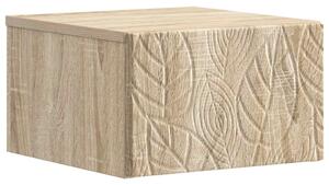 VidaXL Fali oldaltábla Sonoma Tölgy 34,5 x 33 x 20 cm Szerelt Fa