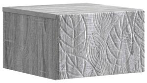 VidaXL Fali oldaltábla Szürke Sonoma 34,5 x 33 x 20 cm Szerelt Fa