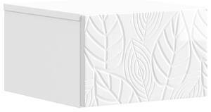 VidaXL Fali oldaltábla Magasfényű Fehér 34,5 x 33 x 20 cm Szerelt Fa