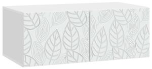 Fali TV szekrény 59,5 x 31 cm Fehér Szerelt Fa Falra szerelhető