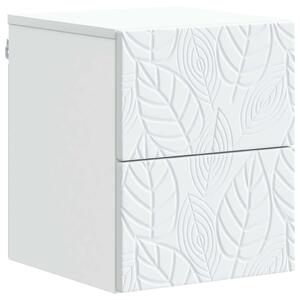 VidaXL Fali éjjeli szekrény Fehér 34,5 x 33 x 40 cm Szerelt Fa