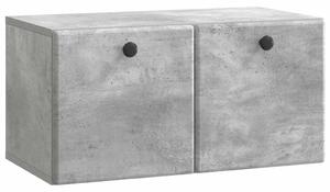 Fali TV szekrény 59,5 x 31 x 30 cm Betonszürke Szerelt Fa