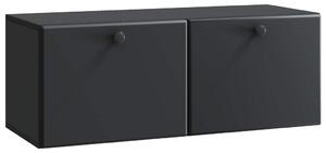 Fali TV szekrény 78,5 x 31 x 30 cm Fekete Szerelt Fa