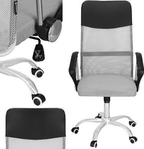Springos Ergonomikus irodai forgószék, max 120kg- Szürke