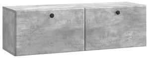 Fali TV szekrény 98 x 31 x 30 cm Betonszürke Szerelt Fa