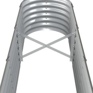 VidaXL szürke porszórt acél kerti magaságyás 260x40x36 cm