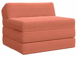 VidaXL Összecsukható kanapéágy Piros Narancs 200 x 70 x 10 cm
