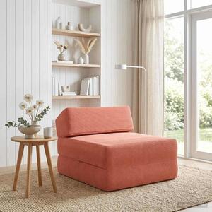 VidaXL Összecsukható kanapéágy Piros Narancs 60 x 70 x 41 cm Szövet