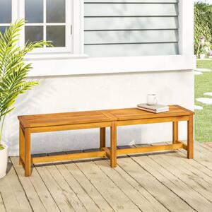 VidaXL tömör akácfa kerti pad 150 x 35 x 45 cm