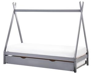 Kihúzható gyerekágy Fenyő TALMONTIERS 90 x 200 cm Szürke