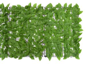 VidaXL zöld leveles erkélyparaván 200 x 75 cm