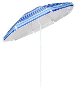 HI kék csíkos strandnapernyő 200 cm