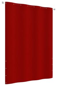 Piros oxford-szövet erkélyparaván 160 x 240 cm