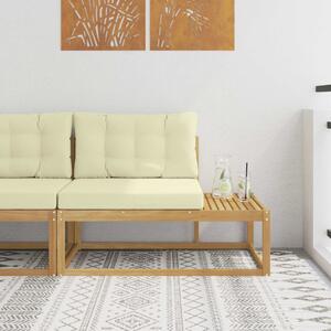 VidaXL Kültéri végleges kanapé Fehér 115 x 83 x 73 cm Poliészter