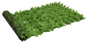VidaXL zöld leveles erkélyparaván 300 x 100 cm