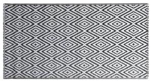 VidaXL fekete-fehér PP kültéri szőnyeg 80 x 150 cm