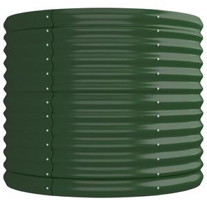 VidaXL zöld porszórt acél kerti magaságyás 224x80x68 cm