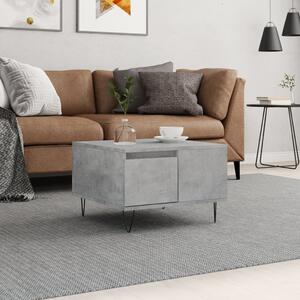 Betonszürke szerelt fa dohányzóasztal 55x55x36,5 cm