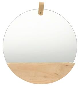 Tömör fenyőfa fali tükör 35 cm