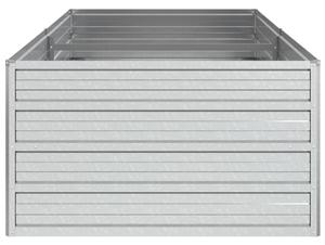 VidaXL ezüstszínű horganyzott acél kerti magaságyás 160 x 80 x 45 cm