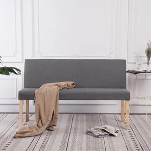 Világosszürke poliészter pad 139,5 cm