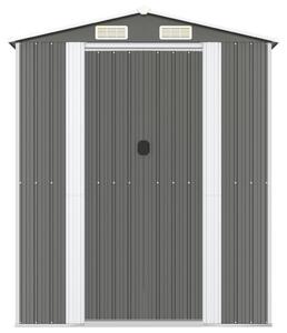 VidaXL világosszürke horganyzott acél kerti fészer 192 x 1021 x 223 cm