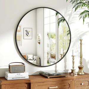 Kör alakú tükör 60cm fekete FUR-1713-2