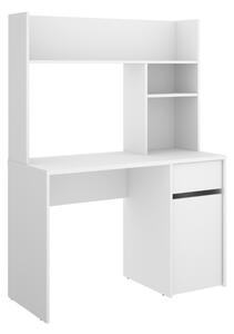 Polcos íróasztal fiókokkal tárolóval 110x50x74,5cm fehér FUR1230-1