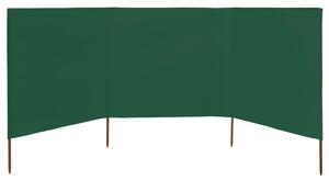 VidaXL zöld szövet 3-paneles szélellenző 400 x 120 cm