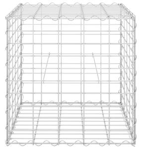 VidaXL kocka alakú acélhuzal gabion magaságyás 50 x 50 x 50 cm