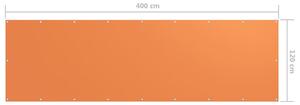 VidaXL narancssárga oxford-szövet erkélyparaván 120 x 400 cm