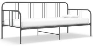 Szürke fém kanapéágy-keret 90 x 200 cm