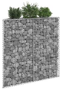 VidaXL trapéz alakú horganyzott acél gabion magaságyás 100x20x100 cm