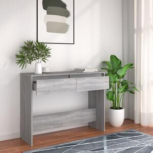 Szürke sonoma szerelt fa dohányzóasztal 100x35x76,5 cm