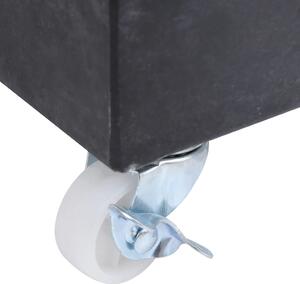 VidaXL fekete gránit napernyőtalp 45 x 25 x 8 cm