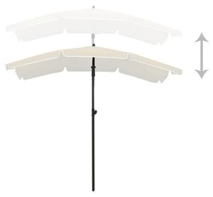 VidaXL homokszínű napernyő rúddal 200 x 130 cm