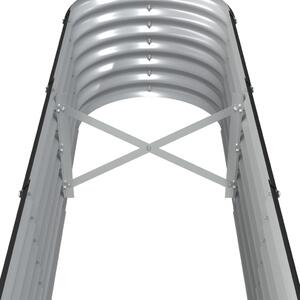 VidaXL antracitszürke porszórt acél kerti magaságyás 332x40x36 cm