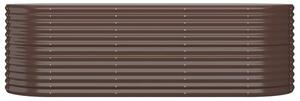 VidaXL barna porszórt acél kerti magaságyás 224x80x68 cm