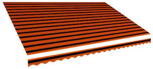 VidaXL narancssárga és barna vászon napellenző tető 500 x 300 cm