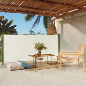 VidaXL krémszínű kihúzható oldalsó terasz-napellenző 140 x 300 cm