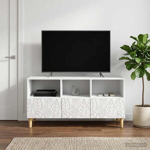 TV szekrény 102 x 34,5 x 50 cm Fehér Szerelt Fa