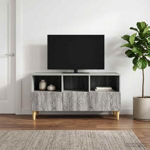 TV szekrény 102 x 34,5 x 50 cm Szürke Sonoma Szerelt Fa
