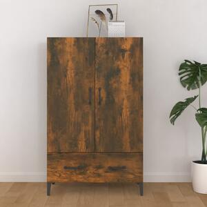 Füstös tölgy színű szerelt fa magasszekrény 70 x 31 x 115 cm