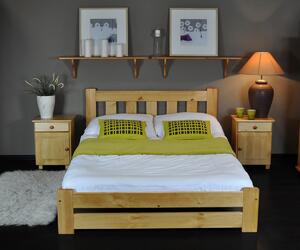 AMI bútorok Fenyőfa ágy Mila 160x200 cm éger színben